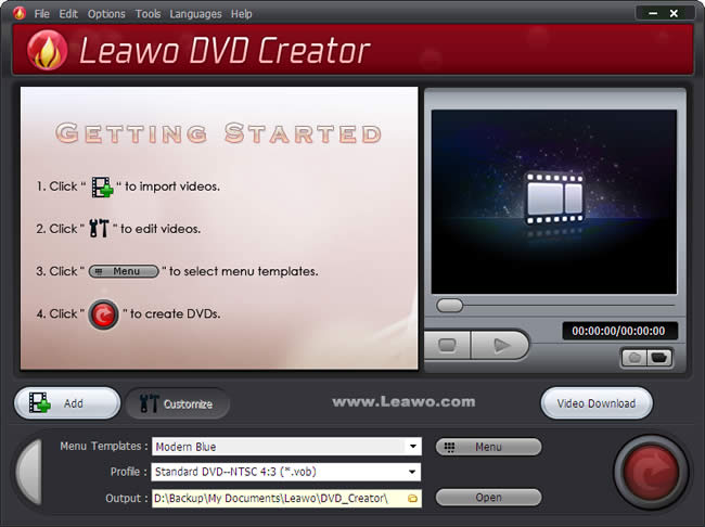 Leawo DVD Creator