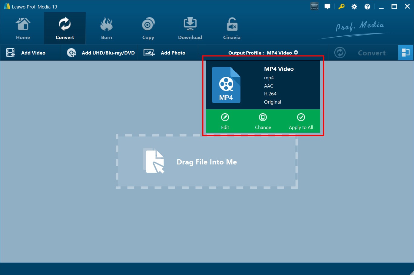 select output format