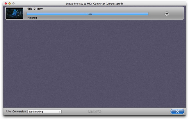 Leawo Blu-ray to MKV Converter for Mac