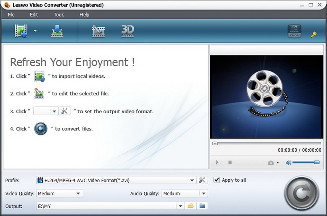 Leawo video converter