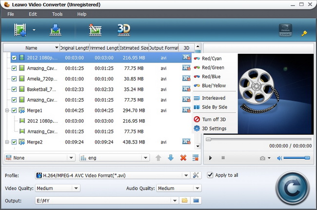 Leawo video converter