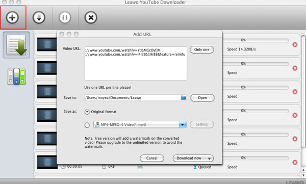 Leawo YouTube Downloader for Mac